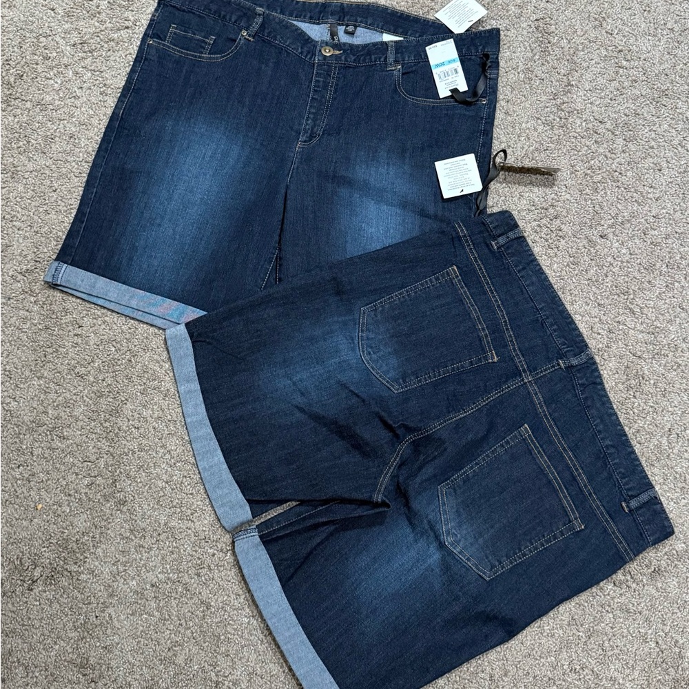 Women's Dark Blue Jean Shorts